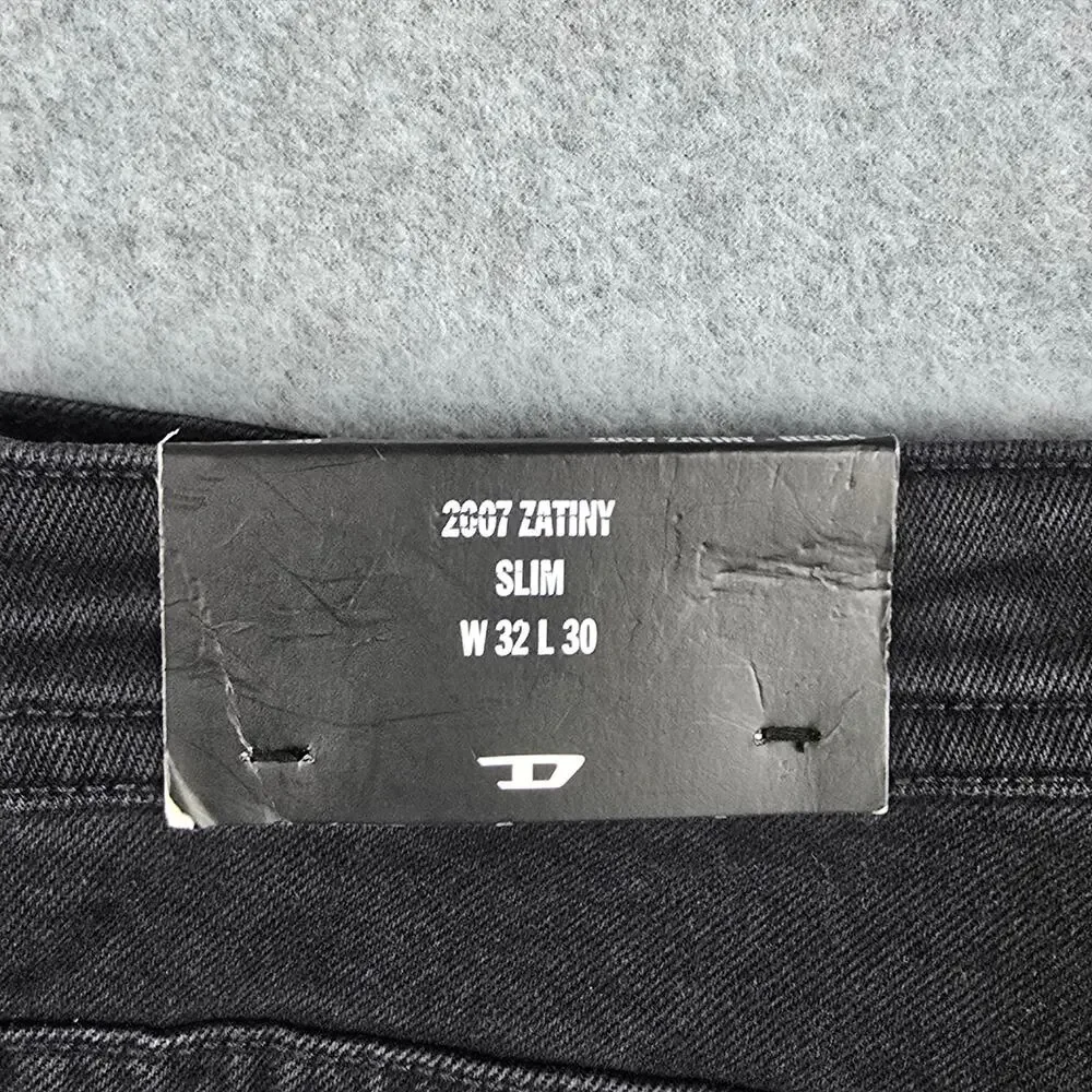 NWT Diesel Mens 34x31 Black Button Fly 2007 Zatiny Jeans